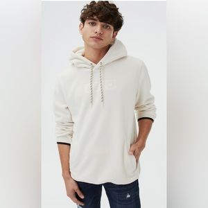 Mens Tonal Logo PolyFleece PullOver Hoodie